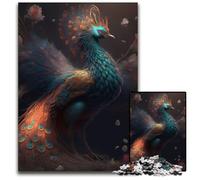 Beautiful Peacock Jigsaw Puzzles for Adults, 1000 Piece Challenging Puzzles Perfect for Family Fun on Christmas, Thanksgiving, Birthdays & Easter 50x75CM/19.68x29.52inch