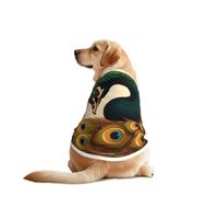 Beautiful Peacock Pet T-Shirts for Dogs-Dog Clothes for Large and Medium Dogs, Comfortable Dog Shirts, Perfect for Daily Wear