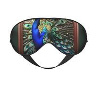 Beautiful Peacock Picture Print Breathable Full-Cover Eye Mask Stylish Adjustable Nap Night Restful Environment