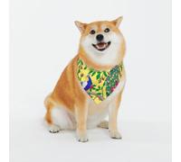 Beautiful Peacock Print Classic Prints & Washable Scarves For Stylish Dogs And Cats Personalized Dog Bandanas - Stylish Pet Scarf For Medium To Large Dogs
