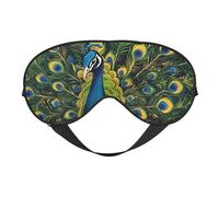 Beautiful Peacock Print Lightweight Sleep Mask Breathable Light-Blocking Travel Yoga Outdoor Adventures