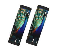 Beautiful peacock Print Luggage Handle Wrap,Soft Handle Grips Covers,Travel Bag Handle Cover,2Pcs