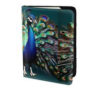 Beautiful Peacock Print Passport Cover,Slim Lightweight Travel Wallet, Universal Fashion Accessory for Adults