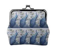 Beautiful Peacock Printing Lightweight Coin Purse, Minimalist Wallet for Coffee Runs and Local Outings