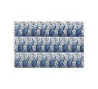 Beautiful Peacock Printing Oil-Resistant Heat-Resistant Placemats Set 12x18in 6-Pack Ideal For Home Dining Hotel