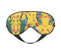 Beautiful Peacock Sleep Eye Mas Updated Design Light Blocking Night Eye Blinder Men Women Shift Work Travel