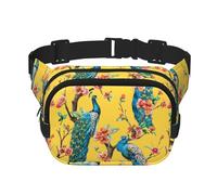 Beautiful Peacock Unisex Fashion Waist Packs, Stylish Fanny Packs for Workouts, Running, Traveling, and Hiking