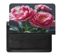 Beautiful Peony Flower Passport Holder Passport Cover Protector Essentials with Credit Card Slots for Women Men