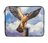 Beautiful Peregrine Falcon Bird Laptop Case Sleeve Bag 15inch Durable Shockproof Protective Computer Carrying Cover Briefcase