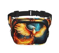 Beautiful Phoenix Fanny Pack Fashion Belt Bag Lightweight Waist Pouch With Adjustable Strap Crossbody Bags For Women Travel Sports Running