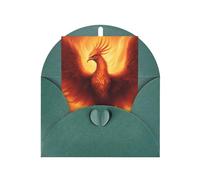 beautiful phoenix Greeting card, blank inner page, includes envelope, 10cm x 15cm.