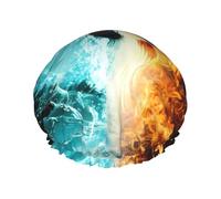 Beautiful phoenix Print Shower Cap – Reusable, Double Layer, with Elastic Band – Perfect for Home, Spa, Hotel, and Travel