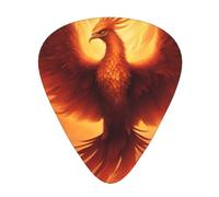 beautiful phoenix Printed pick set - 12 pieces, thin, medium and thick guitar picks, suitable for guitar, bass, electric guitar and ukulele