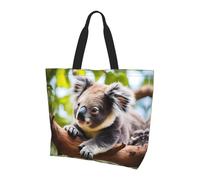 beautiful phoenix Printed Women's Handbag Large Capacity Shoulder Bag Suitable for Shopping Work Travel and Gym, A Little Koala, One Size