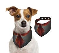 Beautiful Phoenix Reversible Cotton Dog Bandanas - Adjustable Small Large Dog Drool Bib For Birthday Wedding - Double Side Print
