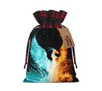 Beautiful phoenix S Christmas drawstring gift bags printed flower-strap gift bags perfect for birthdays and holiday parties