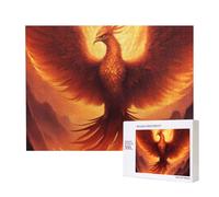 beautiful phoenix Wooden Picture Puzzle 500 Pieces - Horizontal Jigsaw, Family Leisure and Brain Challenge