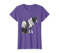 Beautiful Piebald Black & White Gypsy Cob Draught Horse T-Shirt