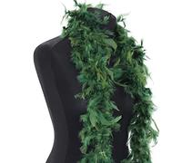 Beautiful Pine Green Feather Boa - 50g -180cm