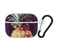 Beautiful Pineapple AirPod Pro Case, Anti Scratch Hard PC Cover with Keychain, AirPod Pro 2nd/1st Case Accessories for Women Men, White-Style