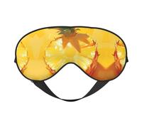 Beautiful Pineapple Print Soft Eye Mask/Sleep Eye Mask/Blackout Eye Mask, Suitable for Travel/Office/Yoga/Nap