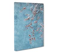 Beautiful Pink Cherry Blossom Canvas Print | Gallery Wrapped 30mm Frame Wall Art | 30x20 inches | Ready to Hang | Abstract Floral Picture | Living Room Bedroom Lounge Office