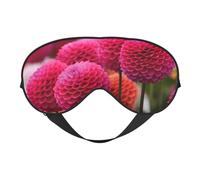 Beautiful Pink Flowers Double-Sided Silk Sleep Mask, Adjustable Light Blocking Eye Mask for Travel, Men & Women, Soft Comfortable Blindfold 20x10cm