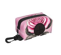 Beautiful pink roses Pet travel garbage bag storage bag Essentials for hiking or camping in the countryside Ensure you have an enjoyable experience