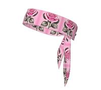 Beautiful pink roses Sports Performance Headband - Double Sided Moisture Control Headband for Running, Gym & Outdoor Activities