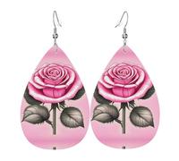 Beautiful pink roses Teardrop earrings are perfect for holiday gatherings parties or family dinner decorations.