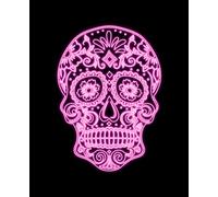 Beautiful Pink Skull On Black Composition Notebook: Composition Notebook, College Ruled, 110 pages, 7.5" x 9.25", High Quality White Paper, Notes for ... Creative Writing, Lists, Organizing, Gift