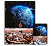 Beautiful Planet Earth JigsawPuzzle 1000 Pieces for Adults Wooden Jigsaw Puzzles for Teenagers & Family Fun DIY Brain Teaser Game Gift 1000 PCS(75x50cm)