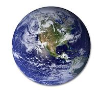 Beautiful Planet Earth Round Mouse Pad - Non Slip Rubber Gaming Mouse Pad