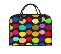 Beautiful Polka Dot Laptop Tote Bag Casual Travel Handbag Multi Pocket Shoulder Bags for Work Travel