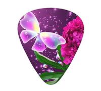 Beautiful Purple Butterfly Floral High-Quality, Wear-Resistant And Tough Guitar Picks Give You A Different Musical Experience