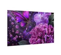 Beautiful Purple Butterfly Floral Printed Picture Puzzle 1000 Pieces,Personalised Jigsaw Puzzle,Wooden Jigsaw Puzzles For Adults And Kids,Fun Jigsaw Puzzles As A Xmas Gift Or Decorative Collection.