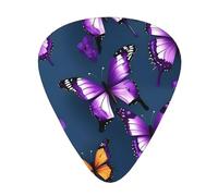 Beautiful Purple Butterfly Guitar Paddle 12 Pack Guitar Picker Suitable For Bass Guitar Electric Guitar Soundtrack Guitar Yukrili