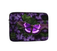 Beautiful Purple Butterfly Print Laptop Case â€“ Slim & Lightweight Computer Sleeve Fits 10 inch 10-17 Inch Laptops, Perfect for Travel