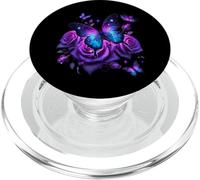 Beautiful Purple Butterfly Rose PopSockets PopGrip for MagSafe