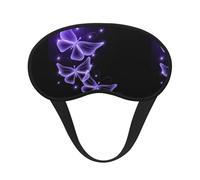 Beautiful Purple Butterfly Sleep Mask for Side Sleeper, Eye Mask Sleeping for Women Men,for Sleeping with Elastic Band