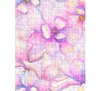 Beautiful purple floral pink wallpaper notebook: For students and educational institutions, suitable for women and men, office workers, teenagers, ... gift for special occasions, 8.5x11, 100 pages