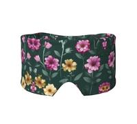 Beautiful Purple Flowers Printed Sleep Eye and Ear Masks (26.8Ã-4.3 inches) Suitable for Travel, Yoga, Deep Rest Indoor and Outdoor