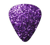 Beautiful Purple Glitter,12 Pcs Guitar Pick,3 Different Thickness Plectrums for Acoustic Guitar Bass Ukulele (0.46mm 0.96mm 0.71mm)