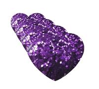 Beautiful Purple Glitter Car Air Freshener Cards for Women Men 4 Pack Cute Car Accessories Long Lasting Scent Car Diffuser Hanging Auto Aromatherapy Tablets Car Fresheners Gifts