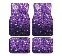 Beautiful Purple Glitter,Car Floor Mats Set of 4,Vehicle Floor Rugs Non-Slip Auto Foot Mats Car Accessories