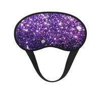 Beautiful Purple Glitter, Full Eye Covers Light Blocking Eye Masks Blackout Sleep Eye Muffs
