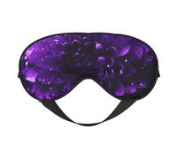 Beautiful Purple Glitter Printed Eye Mask,Blackout Sleep & Eye Mask for Women,Sleep Mask with Adjustable Strap, Suitable for Both Bedtime and Travel