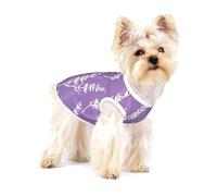 Beautiful Purple Lavender Flowers,Cotton Sleeveless Pet T-Shirt Soft Stretchy Puppy Breathable Vest,S