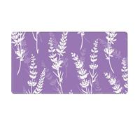 Beautiful Purple Lavender Flowers,Mouse Pad Large Desk Pad Computer Keyboard Mouse Mat with Non Slip Rubber Base 40 x 70 cm