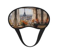 Beautiful Pylons in The Distance Print Blackout Sleep Mask - Comfortable Eye Cover, Light-Blocking, Perfect for Travel, Meditation, and Camping